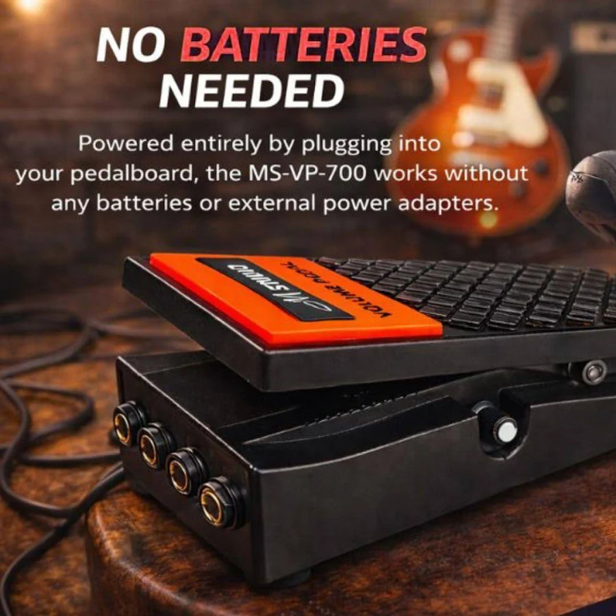 M-STUDIO MS-VP-700 STEREO VOLUME PEDAL FOR ALL MUSICAL INSTRUMENTS KEYBOARDS & OCTAPAD,NO BATTERY REQUIRED, ADVANCED - Image 3